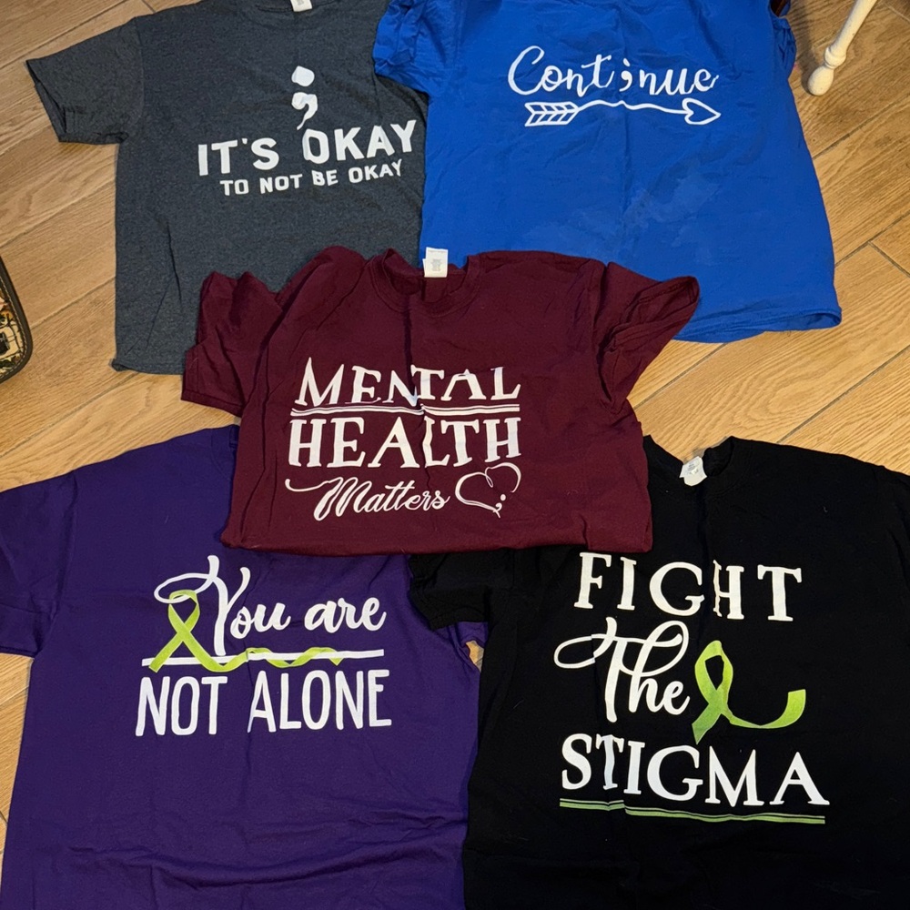 Bundle of 5 Mental Health Awareness Tees